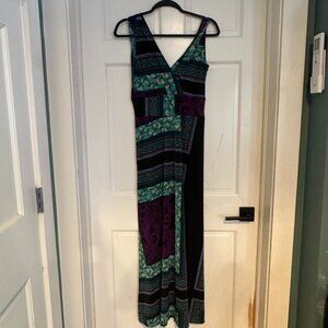 Karina Adele Maxi Dress Black Paisley